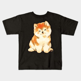 Cute Shiba Inu Puppy Kids T-Shirt